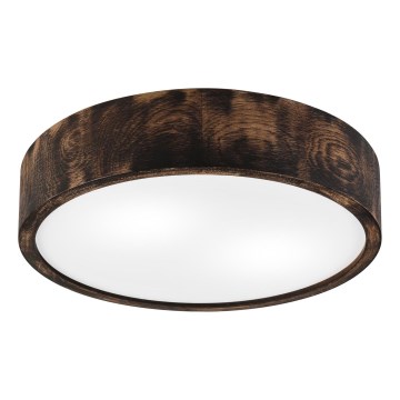 Φωτιστικό οροφής OAK SMOKY 2xE27/15W/230V ? 37,5 εκ. δρυς/σκούρο καφέ