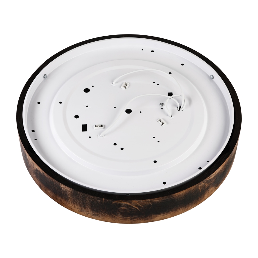 Φωτιστικό οροφής OAK SMOKY 3xE27/15W/230V ø 47,5 cm δρυς/σκούρο καφέ