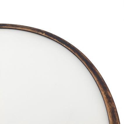 Φωτιστικό οροφής OAK SMOKY 3xE27/15W/230V ø 47,5 cm δρυς/σκούρο καφέ