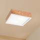 Φωτιστικό οροφής OAK SQUARE 2xE27/15W/230V 31x31 cm δρυς/λευκό