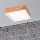 Φωτιστικό οροφής OAK SQUARE 2xE27/15W/230V 31x31 cm δρυς/λευκό