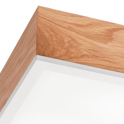 Φωτιστικό οροφής OAK SQUARE 2xE27/15W/230V 31x31 cm δρυς/λευκό