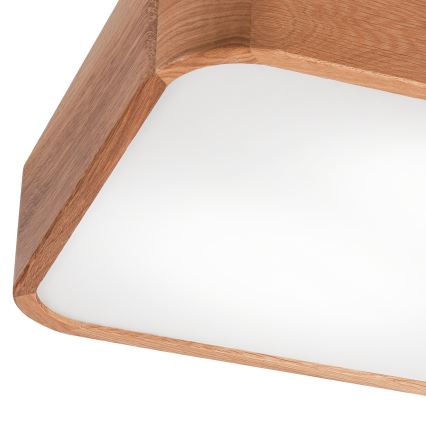 Φωτιστικό οροφής OAK SQUARE 2xE27/15W/230V 35x35 cm δρυς