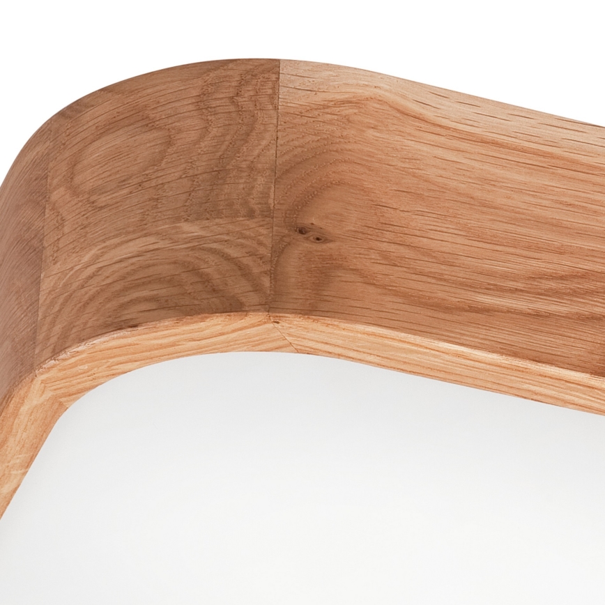 Φωτιστικό οροφής OAK SQUARE 4xE27/15W/230V 45x45 cm δρυς