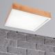 Φωτιστικό οροφής OAK SQUARE 4xE27/15W/230V 48x48 cm δρυς/λευκό