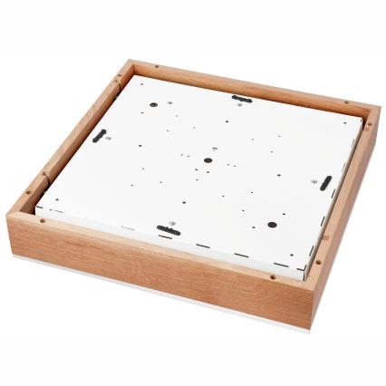 Φωτιστικό οροφής OAK SQUARE 4xE27/15W/230V 48x48 cm δρυς/λευκό