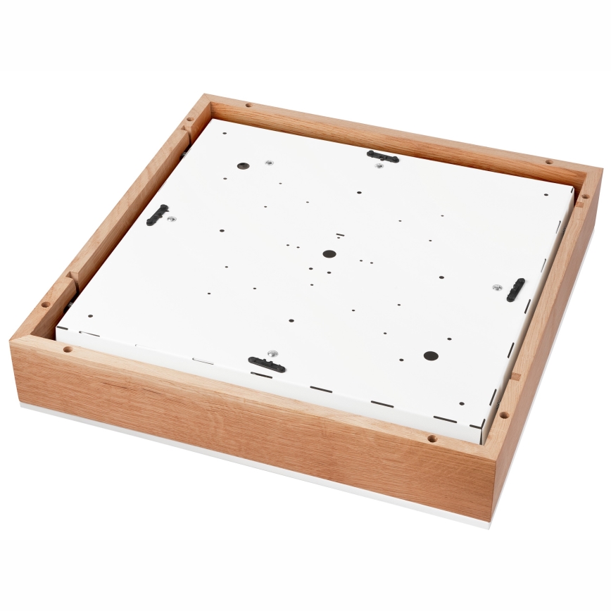Φωτιστικό οροφής OAK SQUARE 4xE27/15W/230V 48x48 cm δρυς/λευκό