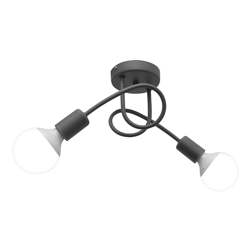 Φωτιστικό οροφής OXFORD 2xE27/15W/230V γκρι