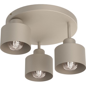 Φωτιστικό οροφής PARKLA 3xE27/15W/230V μπεζ