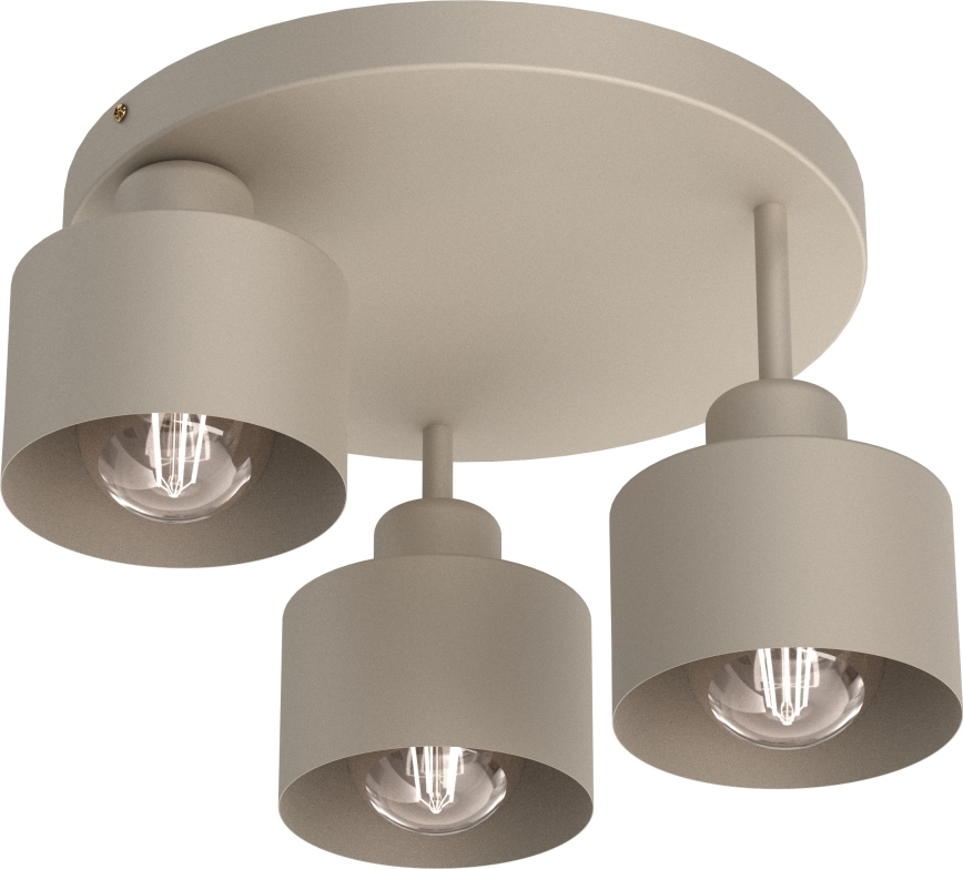 Φωτιστικό οροφής PARKLA 3xE27/15W/230V μπεζ