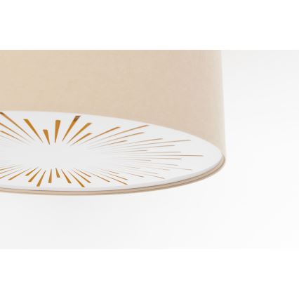 Φωτιστικό οροφής RAYS 2xE27/60W/230V διάμετρος 40 cm μπεζ