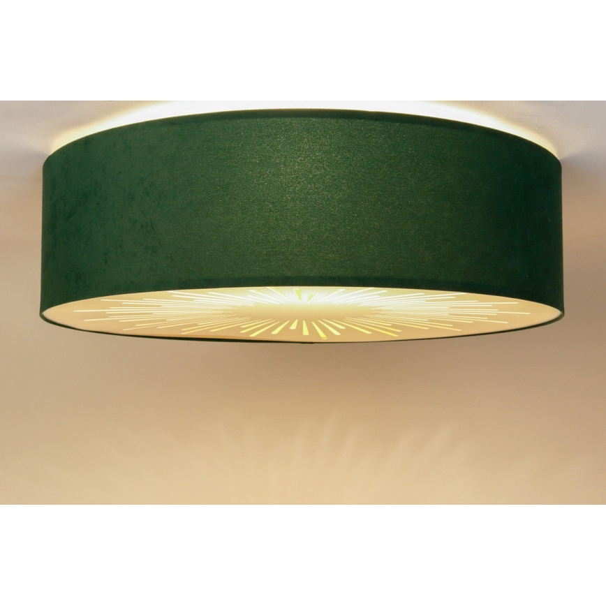 Φωτιστικό οροφής RAYS 2xE27/60W/230V διάμετρος 40 cm πράσινο