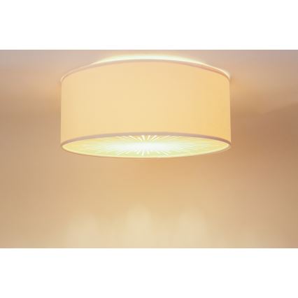 Φωτιστικό οροφής RAYS 2xE27/60W/230V διάμετρος 60 cm μπεζ