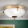 Φωτιστικό οροφής ROCCA 2xE27/60W/230V διάμετρος 31 cm μπρονζέ/λευκό