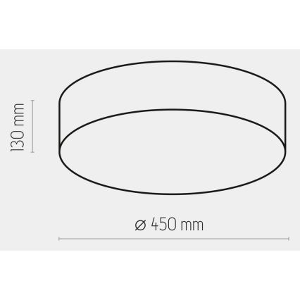 Φωτιστικό οροφής RONDO 4xE27/15W/230V δ. 45 cm μπεζ