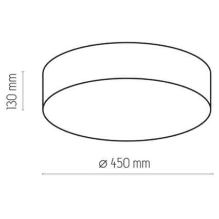 Φωτιστικό οροφής RONDO 4xE27/15W/230V μπλε