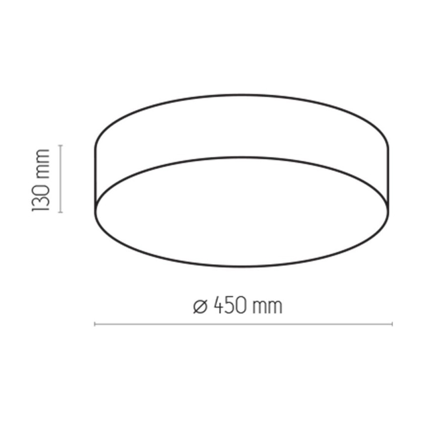 Φωτιστικό οροφής RONDO 4xE27/15W/230V μπλε
