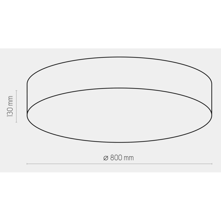 Φωτιστικό οροφής RONDO 6xE27/15W/230V δ. 80 cm λευκό