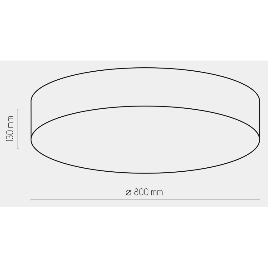 Φωτιστικό οροφής RONDO 6xE27/15W/230V δ. 80 cm μαύρο