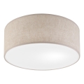Φωτιστικό οροφής SIRJA 1xE27/15W/230V, διάμετρος 35 cm, μπεζ