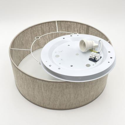 Φωτιστικό οροφής SIRJA 1xE27/15W/230V, διάμετρος 35 cm, μπεζ