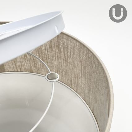 Φωτιστικό οροφής SIRJA 1xE27/15W/230V, διάμετρος 35 cm, μπεζ