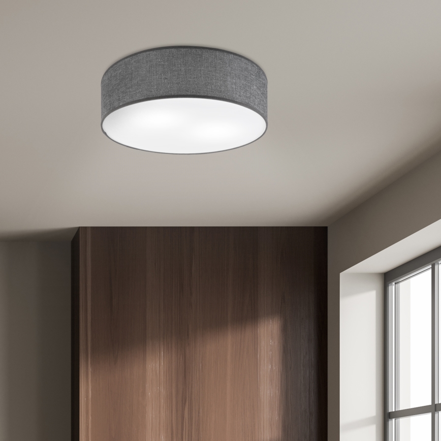 Φωτιστικό οροφής SIRJA 2xE27/15W/230V Ø 45 cm γκρι
