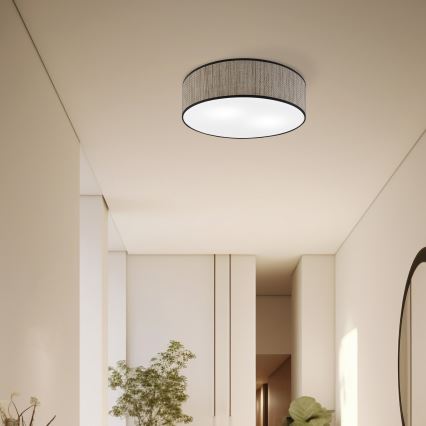 Φωτιστικό οροφής SIRJA 2xE27/15W/230V Ø 45 εκ. καφέ