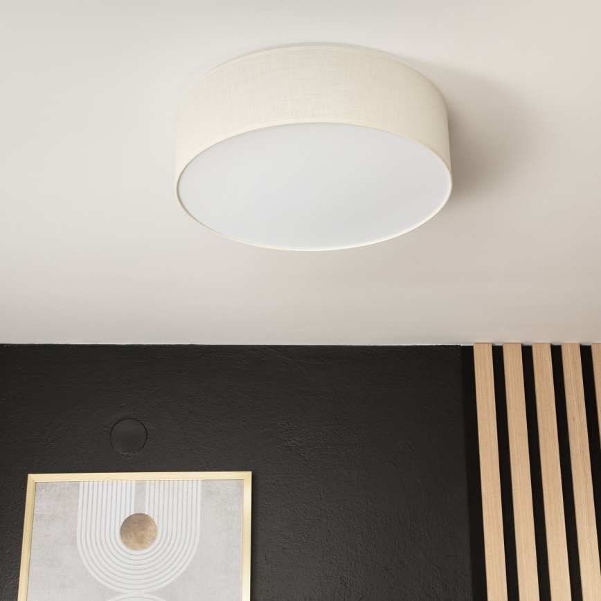 Φωτιστικό οροφής SIRJA DOUBLE 4xE27/15W/230V διάμετρος 45 cm κρεμ