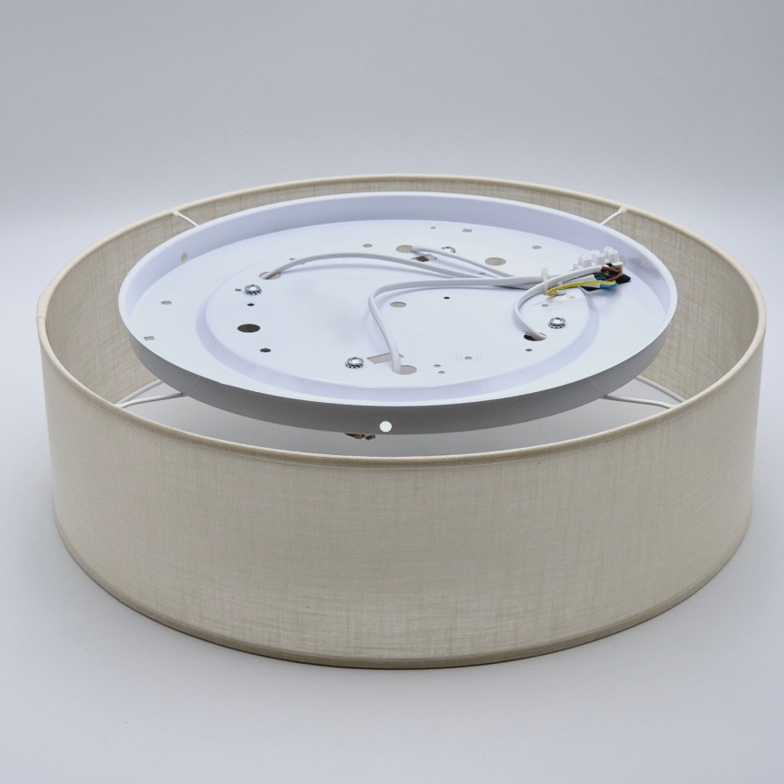 Φωτιστικό οροφής SIRJA DOUBLE 4xE27/15W/230V διάμετρος 45 cm κρεμ