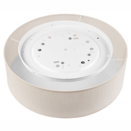 Φωτιστικό οροφής SIRJA DOUBLE 4xE27/15W/230V διάμετρος 45 cm κρεμ