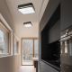Φωτιστικό οροφής SIRJA SQUARE 4xE27/60W/230V 45x45 cm μαύρο