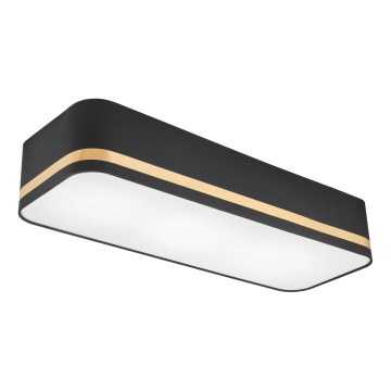 Φωτιστικό οροφής SIRJA SQUARE STRIPE 3xE27/15W/230V μαύρο/χρυσαφί