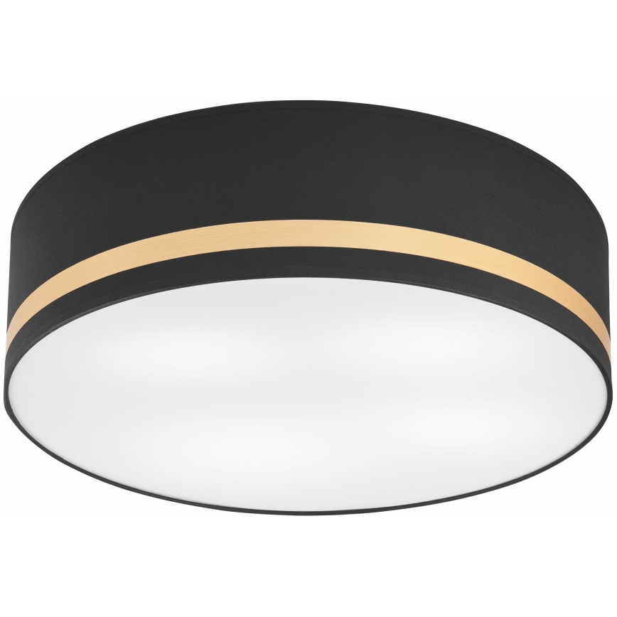 Φωτιστικό οροφής SIRJA STRIPE 4xE27/15W/230V διάμετρος 45 cm μαύρο