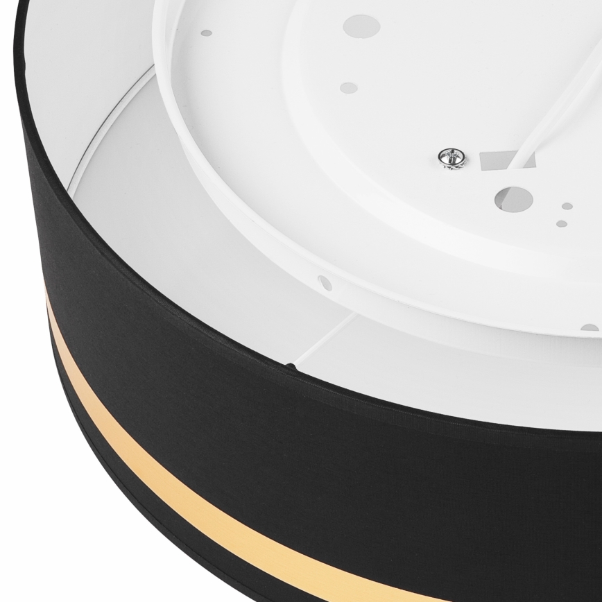 Φωτιστικό οροφής SIRJA STRIPE 4xE27/15W/230V διάμετρος 45 cm μαύρο