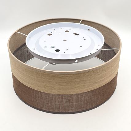 Φωτιστικό οροφής SIRJA WOOD 1xE27/15W/230V διάμετρος 35 cm καφέ/δρυς
