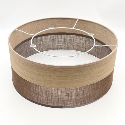 Φωτιστικό οροφής SIRJA WOOD 1xE27/15W/230V διάμετρος 35 cm καφέ/δρυς