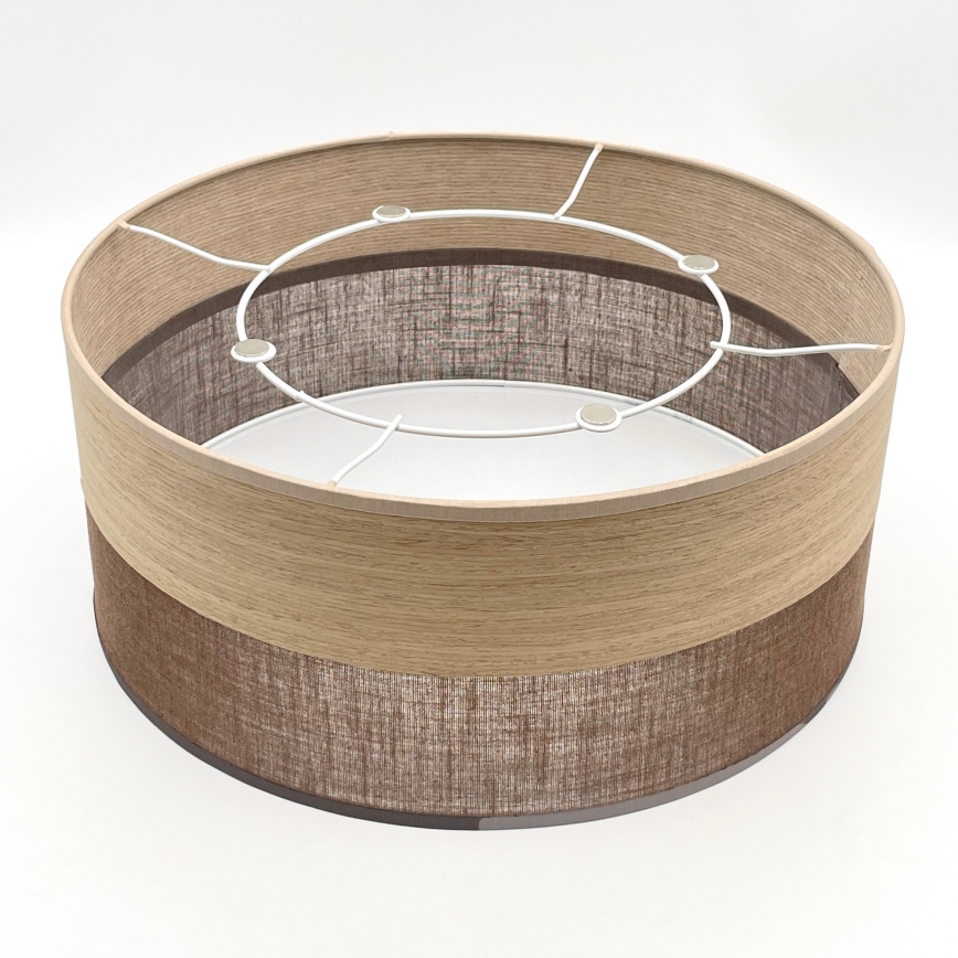 Φωτιστικό οροφής SIRJA WOOD 1xE27/15W/230V διάμετρος 35 cm καφέ/δρυς