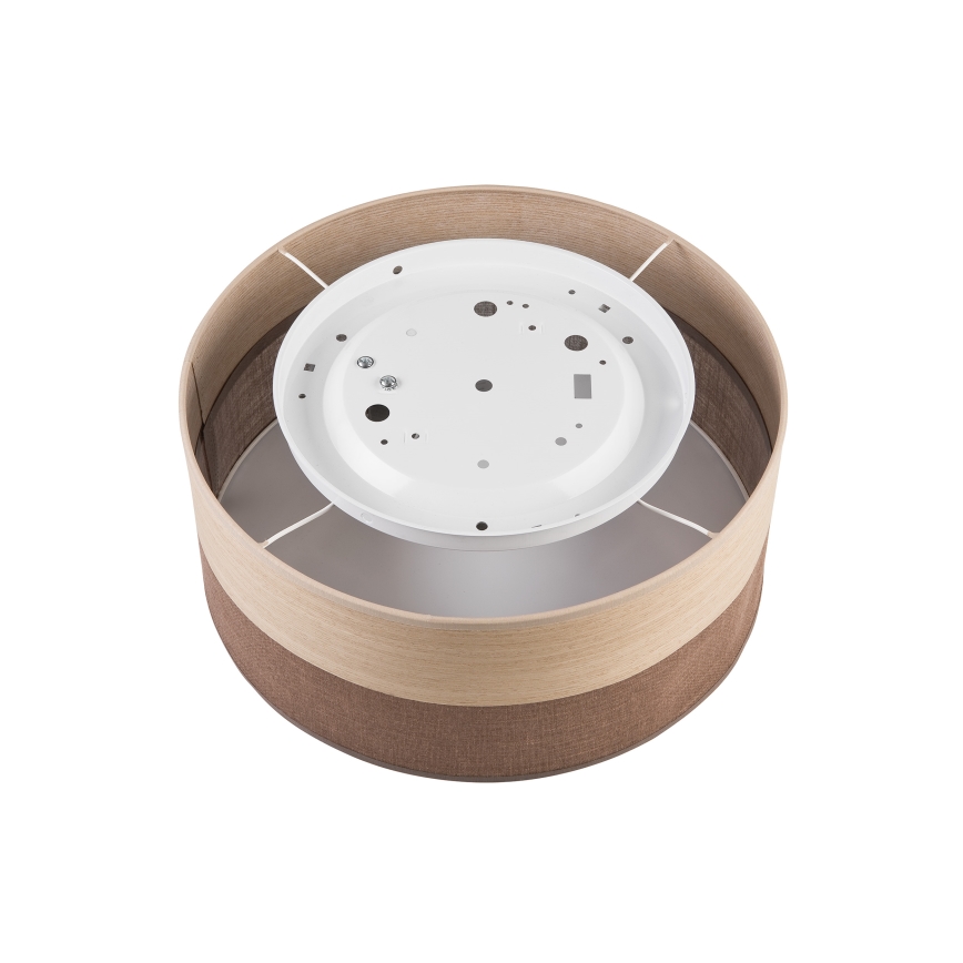 Φωτιστικό οροφής SIRJA WOOD 1xE27/15W/230V διάμετρος 35 cm καφέ/δρυς