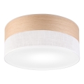Φωτιστικό οροφής SIRJA WOOD 1xE27/15W/230V διάμετρος 35 cm λευκό/δρυς