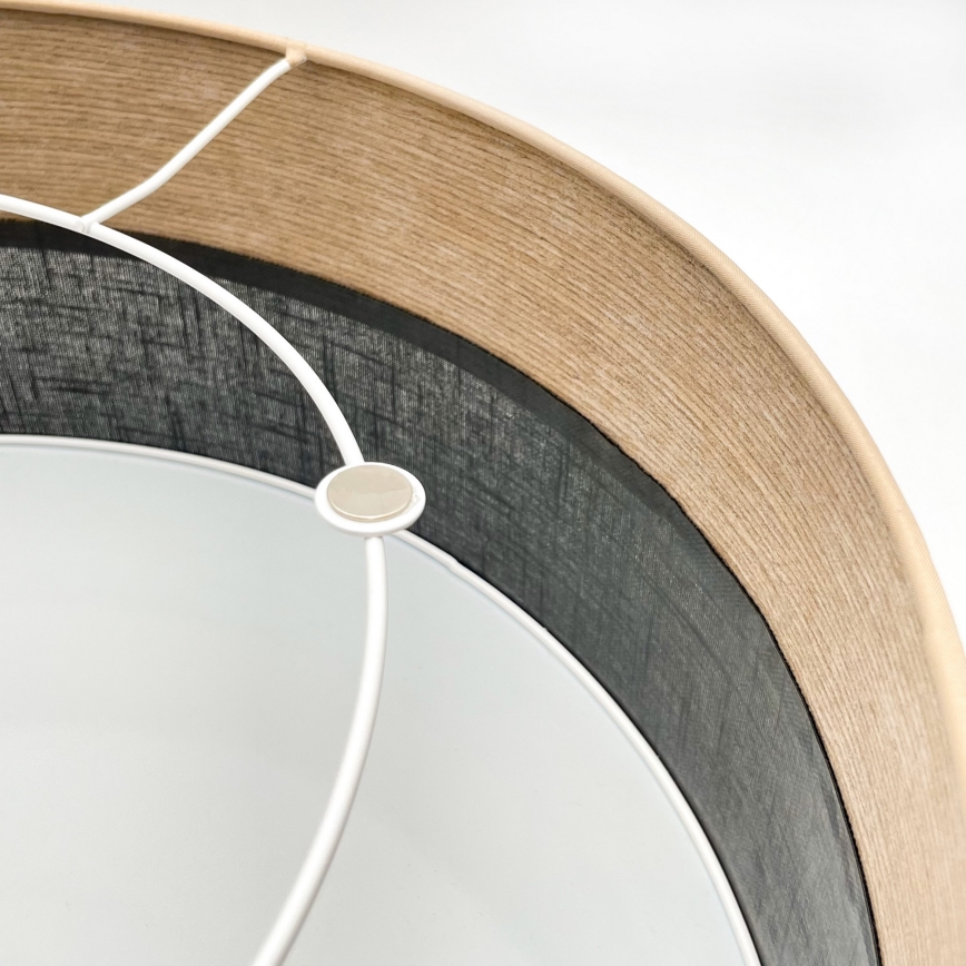 Φωτιστικό οροφής SIRJA WOOD 1xE27/15W/230V διάμετρος 35 cm μαύρο/δρυς