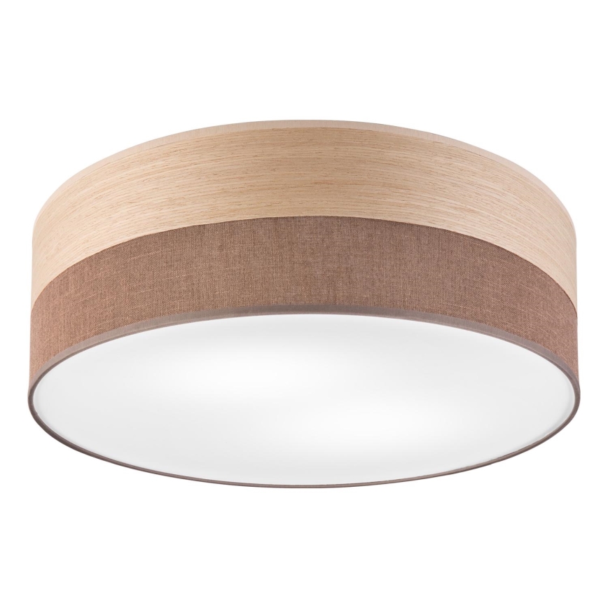 Φωτιστικό οροφής SIRJA WOOD 2xE27/15W/230V διάμετρος 45 cm καφέ/δρυς