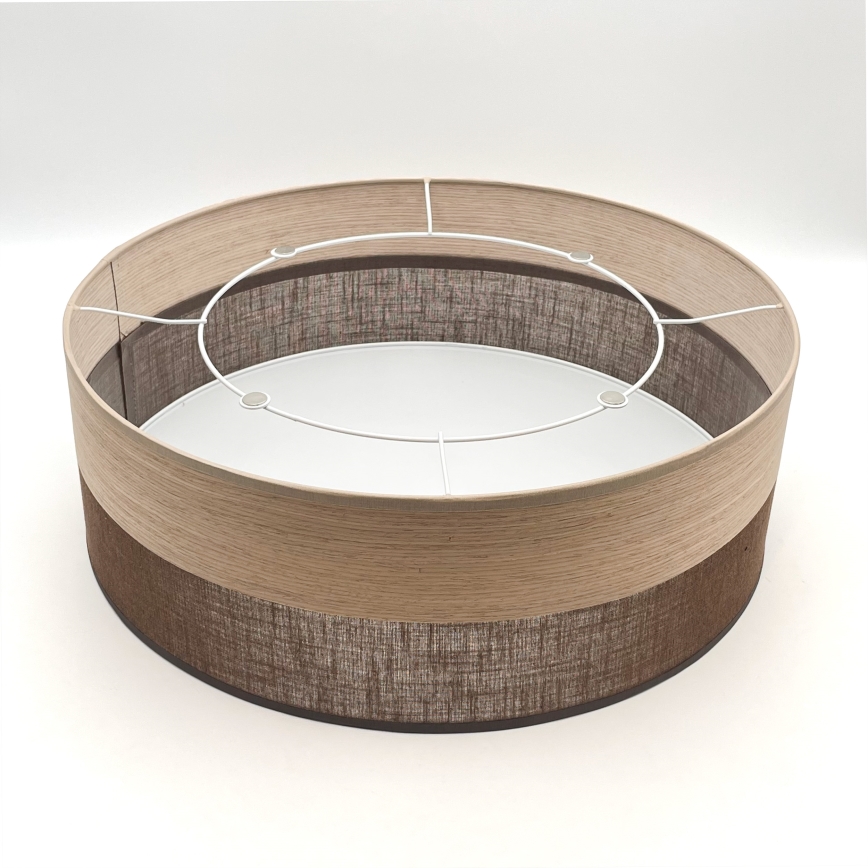 Φωτιστικό οροφής SIRJA WOOD 2xE27/15W/230V διάμετρος 45 cm καφέ/δρυς