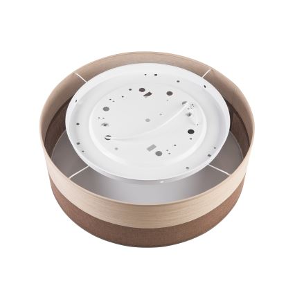 Φωτιστικό οροφής SIRJA WOOD 2xE27/15W/230V διάμετρος 45 cm καφέ/δρυς