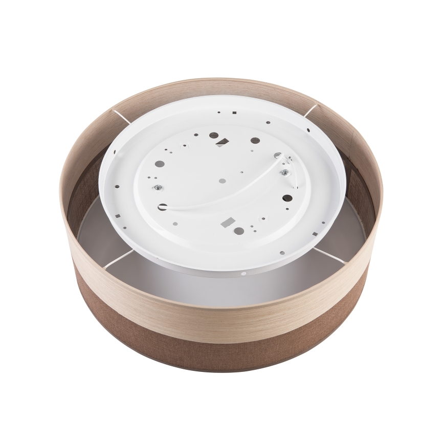 Φωτιστικό οροφής SIRJA WOOD 2xE27/15W/230V διάμετρος 45 cm καφέ/δρυς