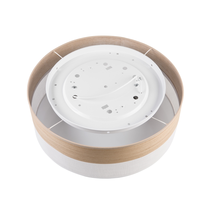 Φωτιστικό οροφής SIRJA WOOD 2xE27/15W/230V διάμετρος 45 cm λευκό/δρυς