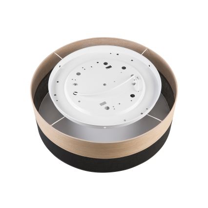 Φωτιστικό οροφής SIRJA WOOD 2xE27/15W/230V διάμετρος 45 cm μαύρο/δρυς