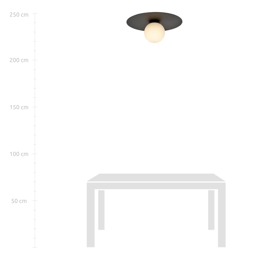 Φωτιστικό οροφής SOLAR 1xE14/10W/230V μαύρο/λευκό
