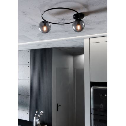 Φωτιστικό οροφής SOPRA 2xE14/10W/230V μαύρο