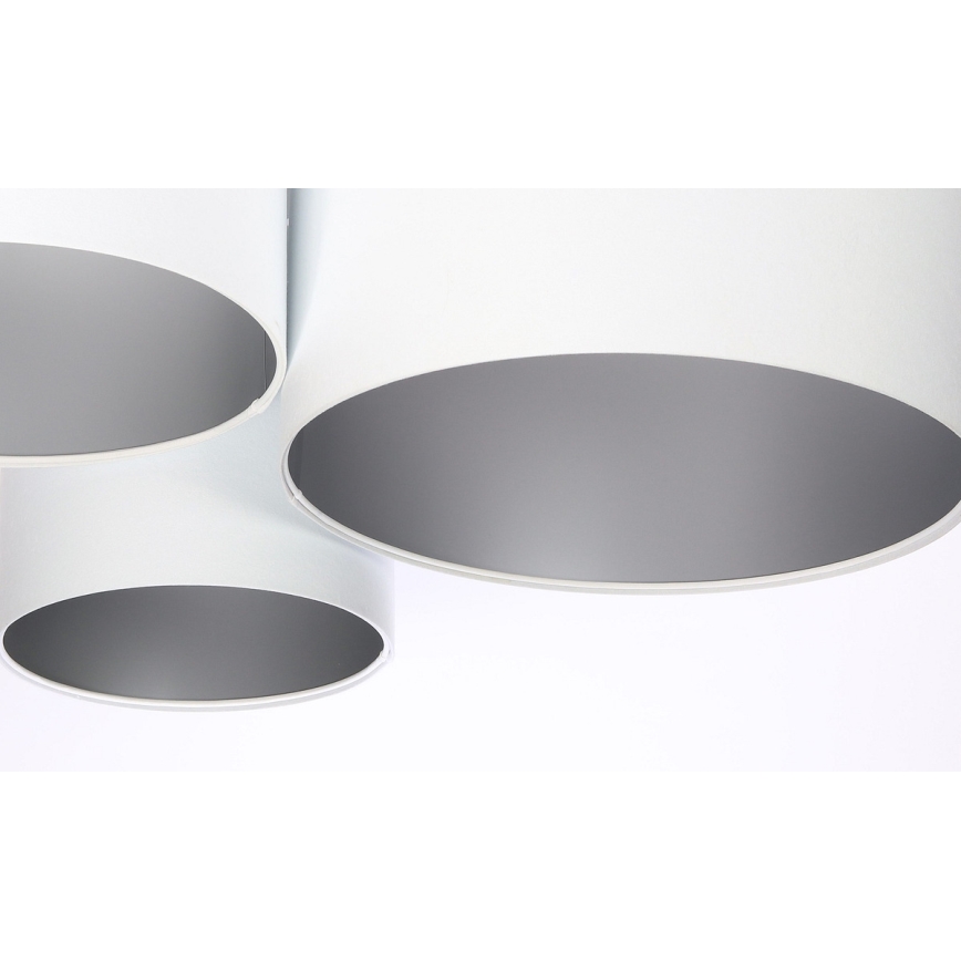 Φωτιστικό οροφής SPACE 3xE27/60W/230V λευκό/ασημί